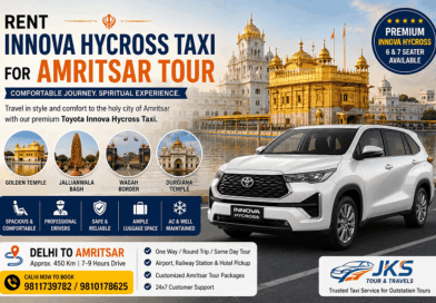 Rent Innova Hycross Taxi for Amritsar