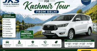Innova Cab Hire for Kashmir Tour from Delhi