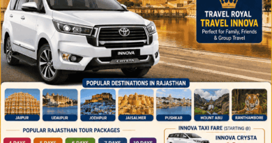 Innova Crysta cab hire for Rajasthan tour from Delhi