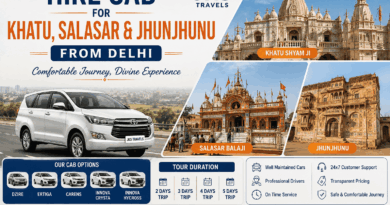 Hire Cab for Khatu, Salasar & Jhunjhunu from Delhi