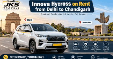 Innova Hycross on rent from Delhi to Chandigarh by JKS Travels