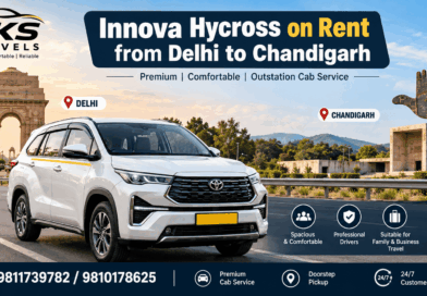 Innova Hycross on rent from Delhi to Chandigarh by JKS Travels